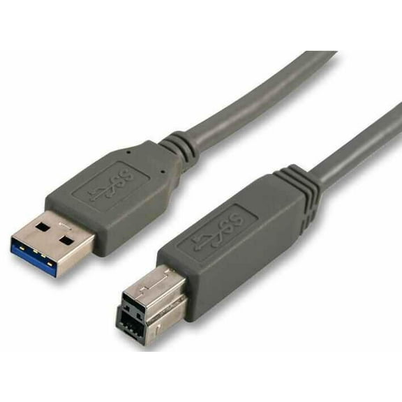 PRO SIGNAL - USB 3.0 A Male to B Male Lead, 3m Grey