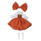 thumbnail image 1 of Ropa de moda para muñecas BJD, vestido de fiesta para muñeca niña, escala 1:6, conjuntos de ropa para Ob22 Tirantes Naranja, 1 of 9