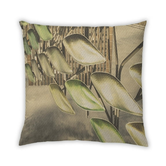 Ahgly Company Outdoor Square Contemporary Throw Pillow, 18 inch by 18 inch