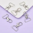 thumbnail image 3 of 10pc Iron Swivel Lobster Claw Clasps Platinum 38x24x6mm, 3 of 6