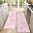 thumbnail image 4 of Kitchen Rugs Sets Of 2,Pink Christmas Tree Pattern Anti Fatigue Kitchen Mat Rugs Non Slip Washable,Decorative Kitchen Floor Mats for Kitchen,Sink,Laundry,17"X47", 4 of 5