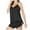 Black, variant on SDNall Sleepwear for Women V-Neck Sling Tank Shorts Home Suit Camisole Pajamas Shorts Set (White,Sizes：S-XL)