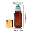 thumbnail image 2 of uhnmki Pack Large 50ml Brown Glass Roll On Bottles With Natural For Refillable Empty Containers For Travel, 2 of 3