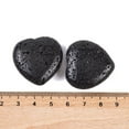 thumbnail image 3 of Natural Lava Rock Healing Stones Heart Love Stones Pocket Palm Stones for Reiki Ealancing 30x30x11.5~12.5mm, 3 of 3
