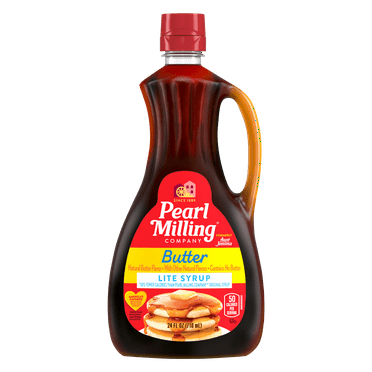 Pearl Milling Company Butter Light Syrup, 24oz, 2 Single Bottle, 24 serving per container