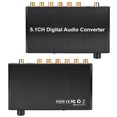 thumbnail image 3 of Convertidor de audio digital de 5.1 canales con interruptor automático de fibra a coaxial de 100-240 V (enchufe estadounidense), 3 of 5