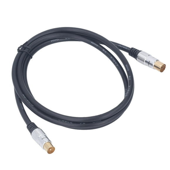 5ft Rg59u Coaxial Cable 9.5mm Male To Female Tv Coaxial Cable Tv Coaxial Cable Digital Coaxial Video Cable Coaxial Cable 5ft Triple Shielded 9.5mm Male To Female RG59U Coax TV