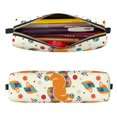 thumbnail image 2 of Fotbe Squirrel With Colorful Tail Estuche para Lápices de Cuero con Estampado, Estuche con Cremallera Resistente, Organizador Compacto y Elegante para Papelería, 2 of 7