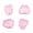 Pink, variant on Back to School! pstuiky Silicone Molds for Food, Cute Fuuny Cake Pastry/Cookie/Fondant Stamper Leaves Plunger Cutters Silicon Mold Food Mold Sale