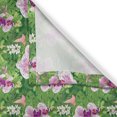 thumbnail image 3 of Ambesonne Philodendron Kitchen Curtains, Vivid Tropical Flowers, 55"x45", Dark Magenta Blush, 3 of 3