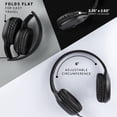 thumbnail image 2 of Auriculares Sonitum Kids, paquete de 5 unidades, supraaurales, 3,5 mm, con cable, negros, 2 of 6