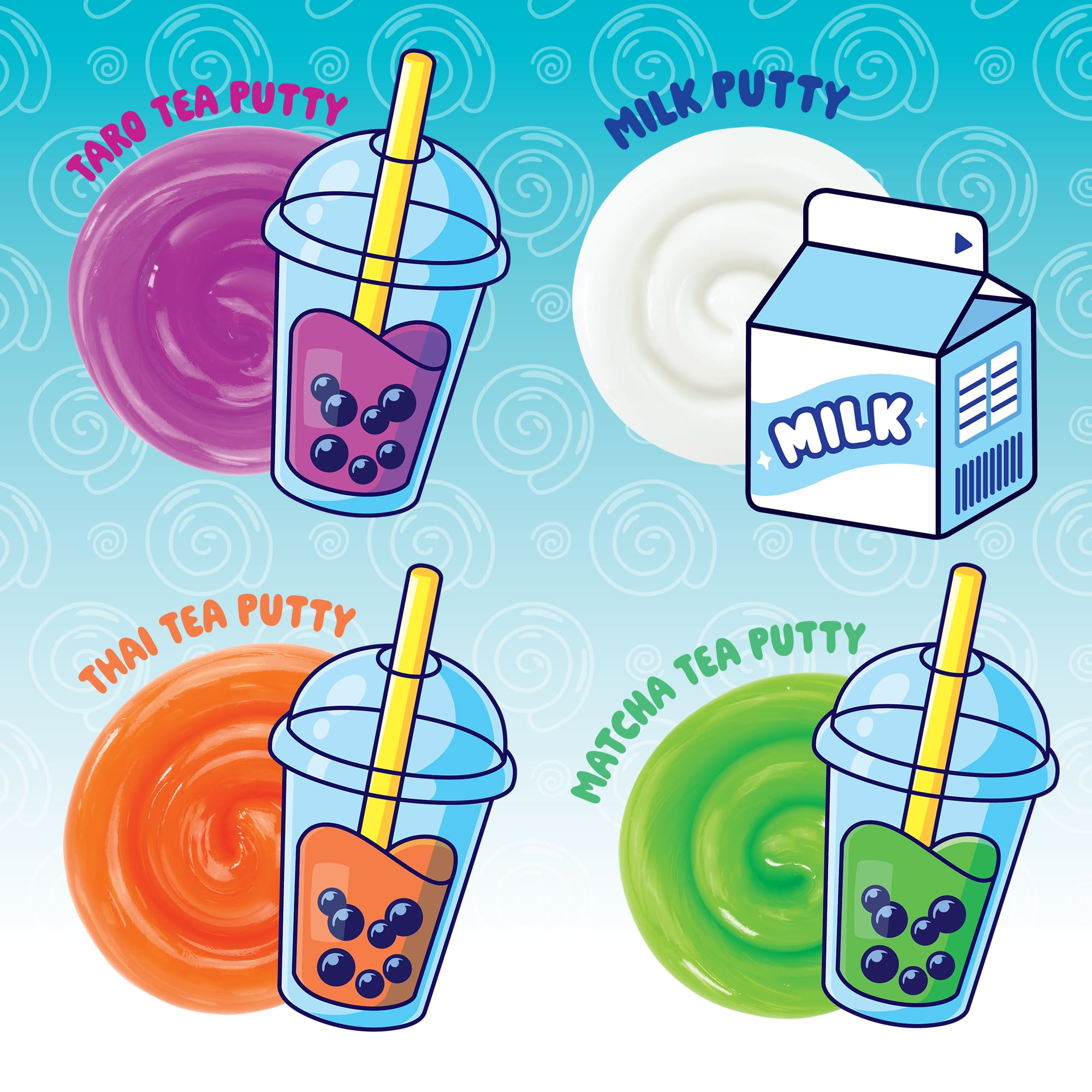 Crazy Aaron's Mixed by Me Boba Thinking Putty Kit, Ages 3 and Up