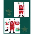 thumbnail image 5 of Navidad Santa Suit Gutter Hanging Santa Claus Creative Party Decoration para la pared del coche de la yarda, 5 of 5
