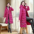 thumbnail image 6 of Cutuoiiu Women's Mid To Long Style Pan Mouth Quilted Jacket Embroidered with Thickened Warm Jacket Gifts, 6 of 6