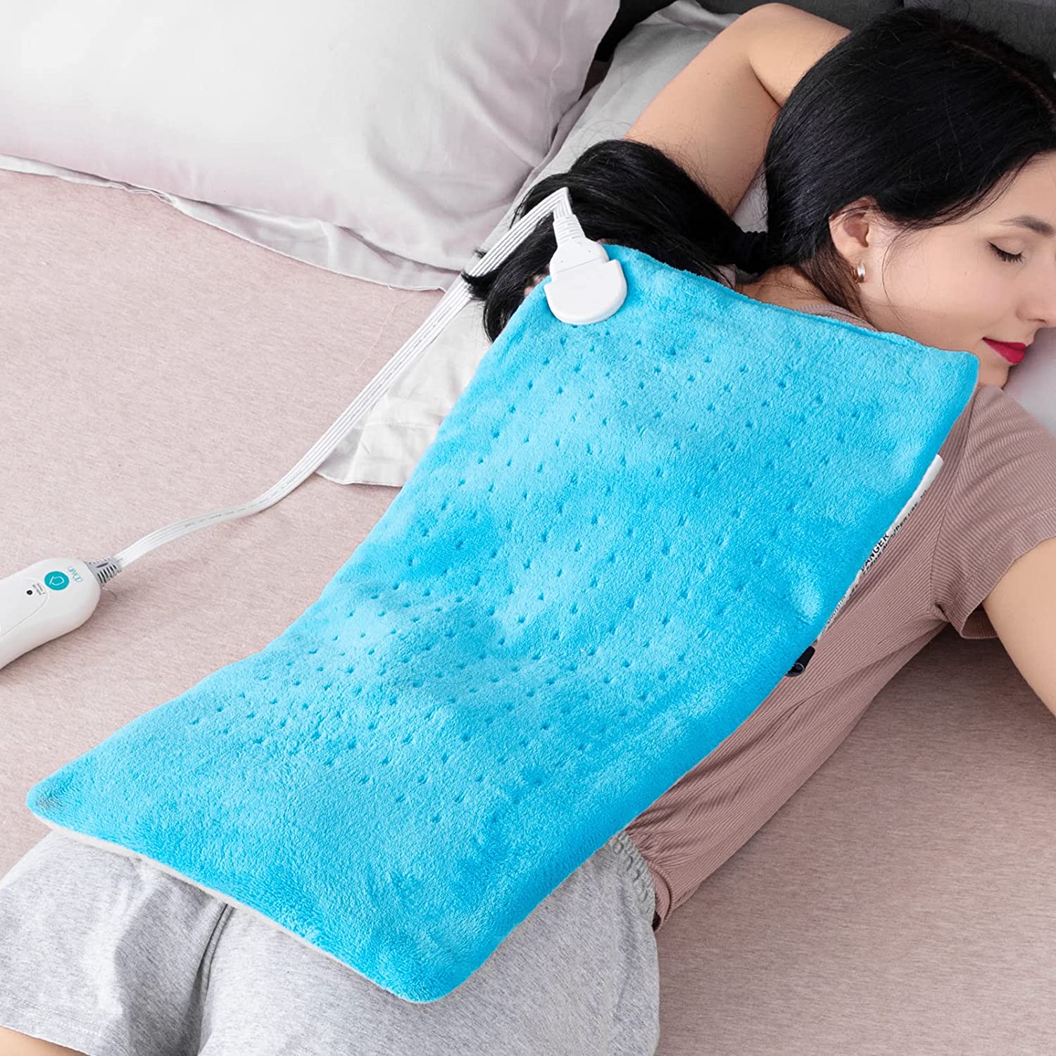 Heat Massaging Weighted Heating Pad, Electric Heating pad with