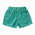 thumbnail image 4 of NIEWTR Kids Summer Clothes Girls Active Shorts with Pockets High Waist Running Biker Yoga Gym Sport Bottoms 0-24Monthes 2T 3T 4T 5T 6T(A-Green,4-5 Years), 4 of 5