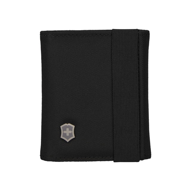 Victorinox Cartera Billetera De Tres Pliegues Color Negro
