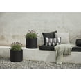 thumbnail image 6 of Veradek Mod Series 13" Plastic-Stone Short Planter - (Black, 2 Pack), 6 of 8