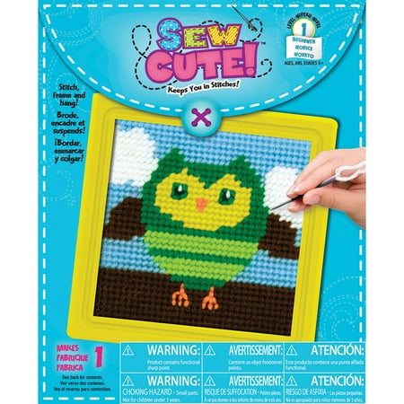 - Owl Learn To Sew Needlepoint Kit, 6