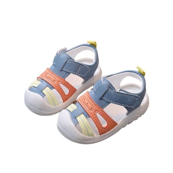 Ketyyh-chn99 Girls Shoes Shoes Toddler Sandles Girls Sandals Closed Toe Princess Flat Summer Shoes Blue,7