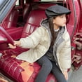 thumbnail image 4 of Mercatoo Kids Girls' Puffer Down Coat Winter Jacket Toddler Girls Long Cotton Padded Down Coat Overcoat for 3 to 9 Years, 4 of 9