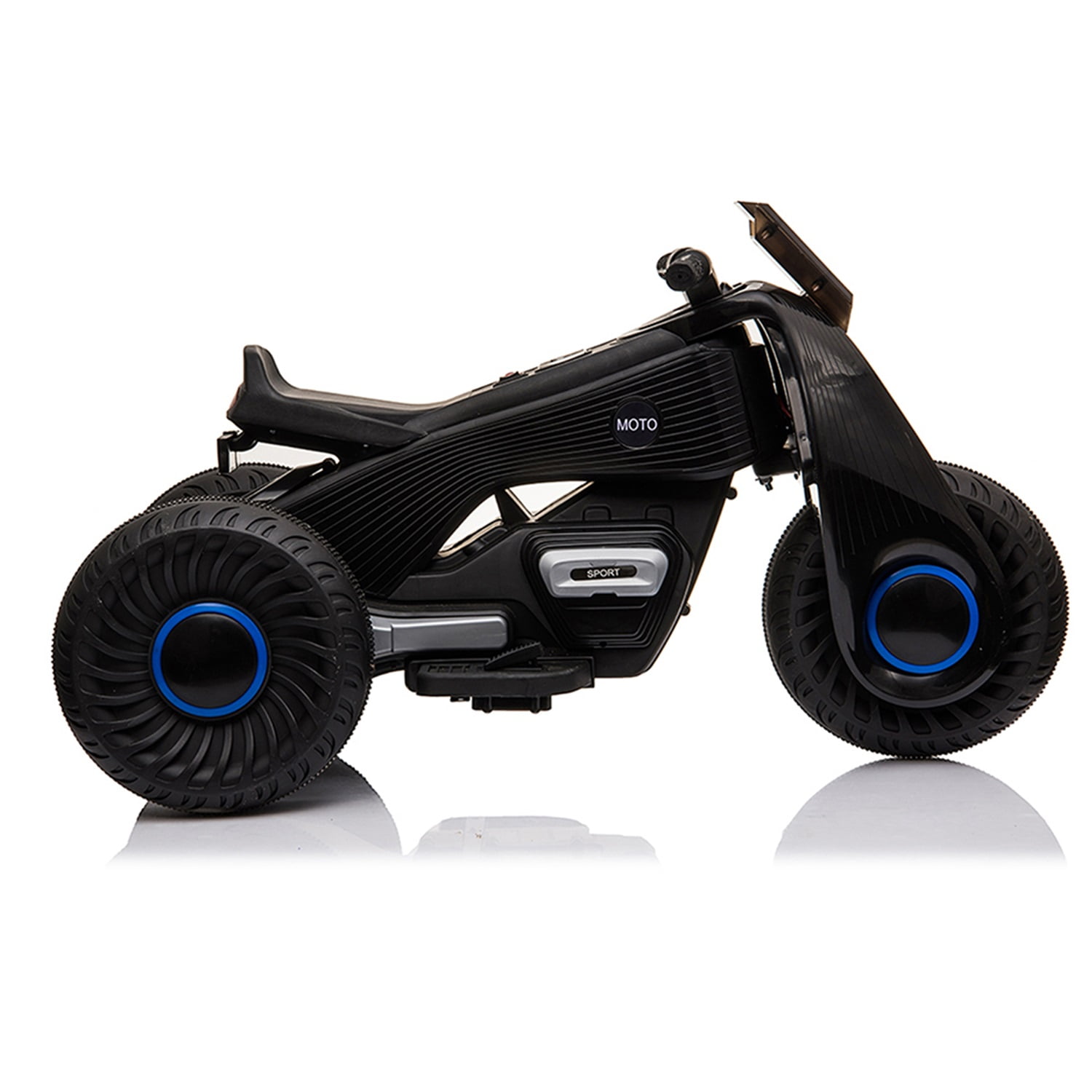CIPACHO 6V Kids Ride on Motorcycle, 3 Wheel Trike Motorcycle, Electric Ride on Toys with Music, Story Playing, Black CIPACHO 6V Kids Ride on Motorcycle, 3 Wheel Trike Motorcycle, Electric Ride on Toys with Music, Story Playing, Black