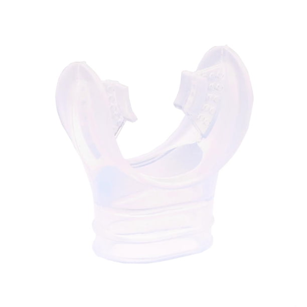 Boquilla de silicona para regulador de buceo y esnórquel con boca de pulpo transparente