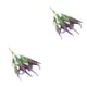 thumbnail image 1 of Kearding 3x Plantas de plástico sintético Bajo mantenimiento Elegantes para interiores y exteriores Plantas realistas resistentes a los rayos púrpura 2Conjunto, 1 of 6