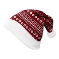 thumbnail image 4 of Rotm Santa Hats Christmas Knitted Hat Xmas Beanie Hat Bulk Crochet Knit Cap Set Printed Wool Bulk Brick Red,S, 4 of 4