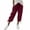 Wine, variant on cfhntfmh Women's Capri Pants Casual Summer Drawstring Cropped Trousers Lightweight Loose Pants with Pockets