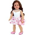 thumbnail image 2 of Sophia's Sparkly Pink Platform High Heels for 18" Dolls, 2 of 4