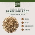 Monterey Bay Herb Co. Organic Dandelion Root, Cut & Sifted Use for