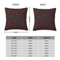 thumbnail image 2 of Pofeuu Red Ladybugs On Dark Background Print Double-sided plush pillowcase Square Throw Pillow Covers Pillows Cover for Living Room Bedroom Sofa Couch Cushion Cover（No pillow core）-24"x24", 2 of 7