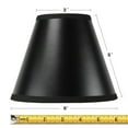 thumbnail image 2 of Set of 6 Black Parchment Gold-Lined Chandelier Candle Clip Lamp Shade 3x6x5, 2 of 4