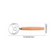 thumbnail image 3 of Batidor de masa de acero inoxidable con espiral - Batidor de harina con mango manual, madera dura, 13,1 pulgadas de longitud, 3,27 pulgadas, fácil de limpiar para hornear Kitchen Gadget Brown, 3 of 7