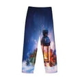 thumbnail image 5 of Kll Mens Pajama Pants For Men,Mens Lounge Pants,Funny Gifts For Men,Men'S Pajama Bottoms-Lantern On Snow With Christmas, 5 of 9