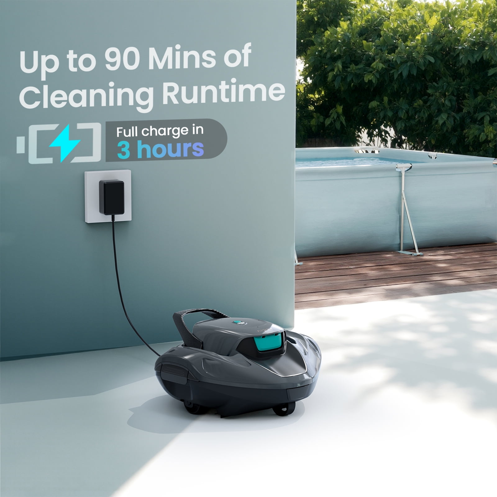 Aiper Scuba 800W Cordless Robotic Pool Cleaner for Above Ground Pools