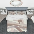 thumbnail image 3 of Designart 'White and Placid I Blush' Geometric Duvet Cover Set, 3 of 4