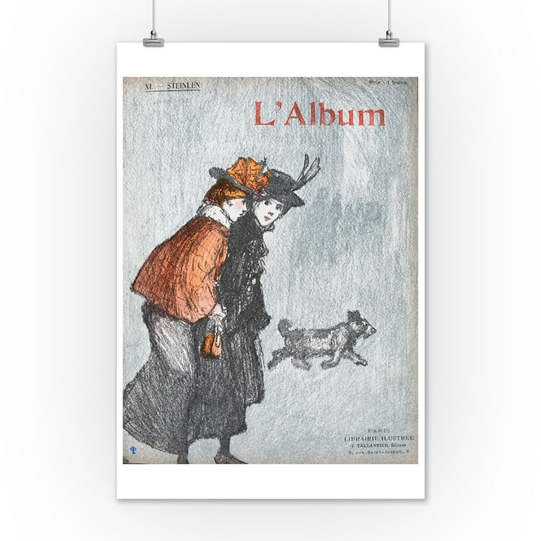 L'Album B Vintage Poster France c. 1901 (12x18 Art Print, Wall Decor Travel  Poster) 