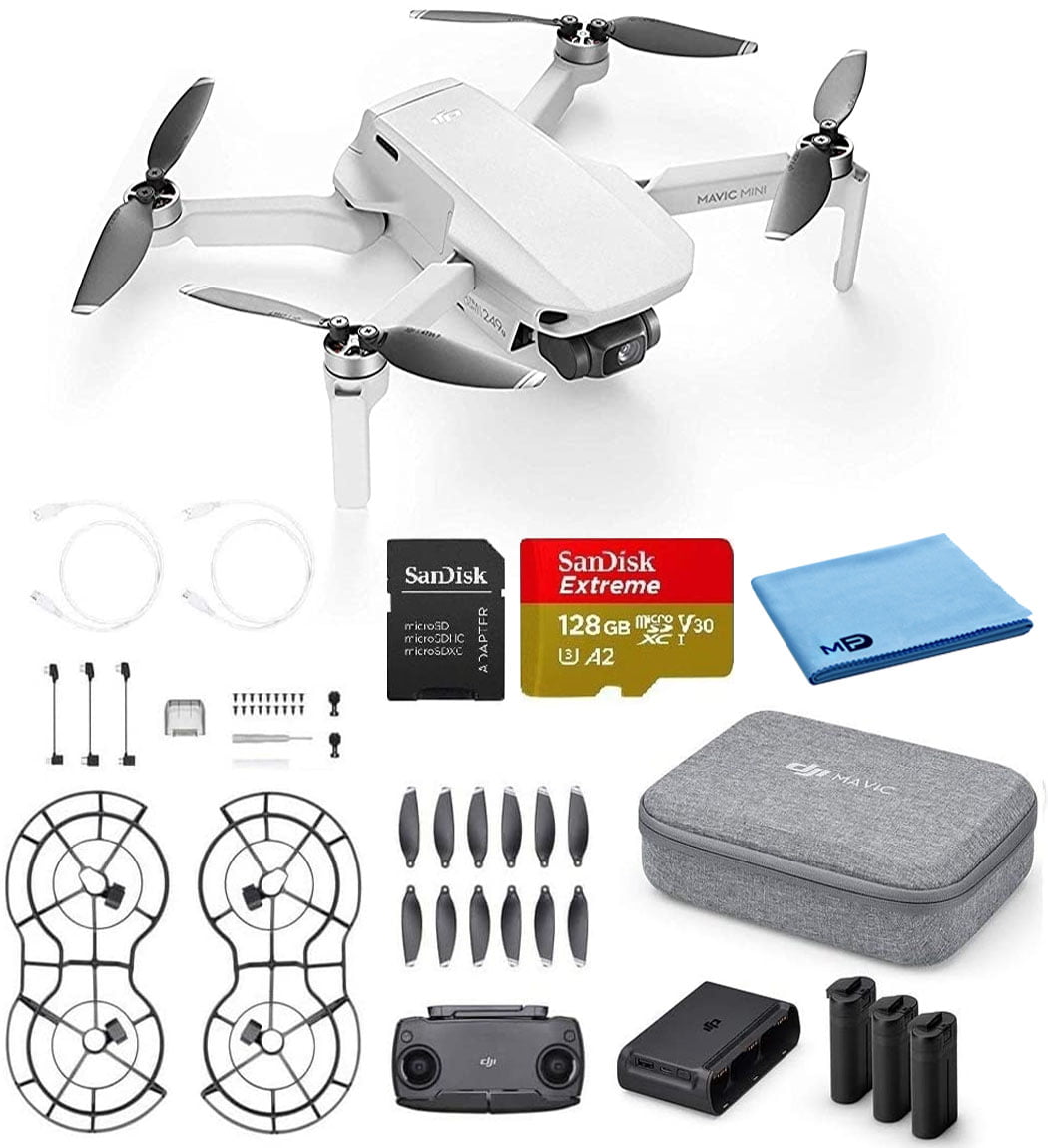 DJI Mavic Mini Fly More Combo Drone FlyCam Quadcopter Bundle with SD Card +  More - Walmart.com