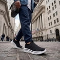 thumbnail image 3 of Sosenfer Men's Hands Free Slip On Walking Shoes Breathable Lightweight Running Sneakers, 3 of 9