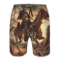 thumbnail image 3 of Fotbe Western Skeleton Cowboy Horse Trajes de Baño Estampados para Hombre, Shorts de Verano de Secado Rápido, Ropa de Playa, Bañadores-Small, 3 of 6