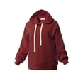 thumbnail image 2 of A2Y Women's Relax Fit Kangaroo Phone Pockets Hoodie Sweatshirts Fired Brick L, 2 of 5