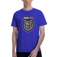 thumbnail image 1 of Ecuador National Football Team Fashion Men'S Basic Short Sleeve T-Shirt Blue Small, 1 of 5