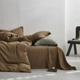 thumbnail image 3 of Muslin Duvet Cover Set 100% Cotton King Size Double Layer Linen Like Gauze Comforter Cover Brown, 3 of 5