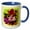 Blue/White, variant on 3drose, Tearose Butterfly E, 11oz Mug