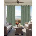 thumbnail image 6 of Sage Green Blackout Curtains Light Blocking Print Window Curtains, Rustic Boho Stripes Linen Print Simple Thermal Insulated Window Drapes for Living Room Kitchen Cafe (2 Panels, 84"W x 84"L), 6 of 8