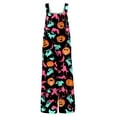 thumbnail image 5 of WTOBBY Halloween Themed Women's Casual Jumpsuit in Sleeveless Cotton Design, Printed for Style, Comfortable Loose Fit Perfect for Daily Activities,MulticolorXL, 5 of 7