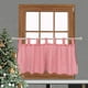 thumbnail image 4 of Cenefa de ventana,Cenefa de ventana Cortina corta con bolsillo para barra,Cortina de panel con ojales,cortinas texturizadas de arpillera,Cenefa de media cortina reductora de iluminación para, 4 of 8