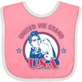 thumbnail image 3 of Inktastic Rosie Riveter United USA Girls Baby Bib, 3 of 4